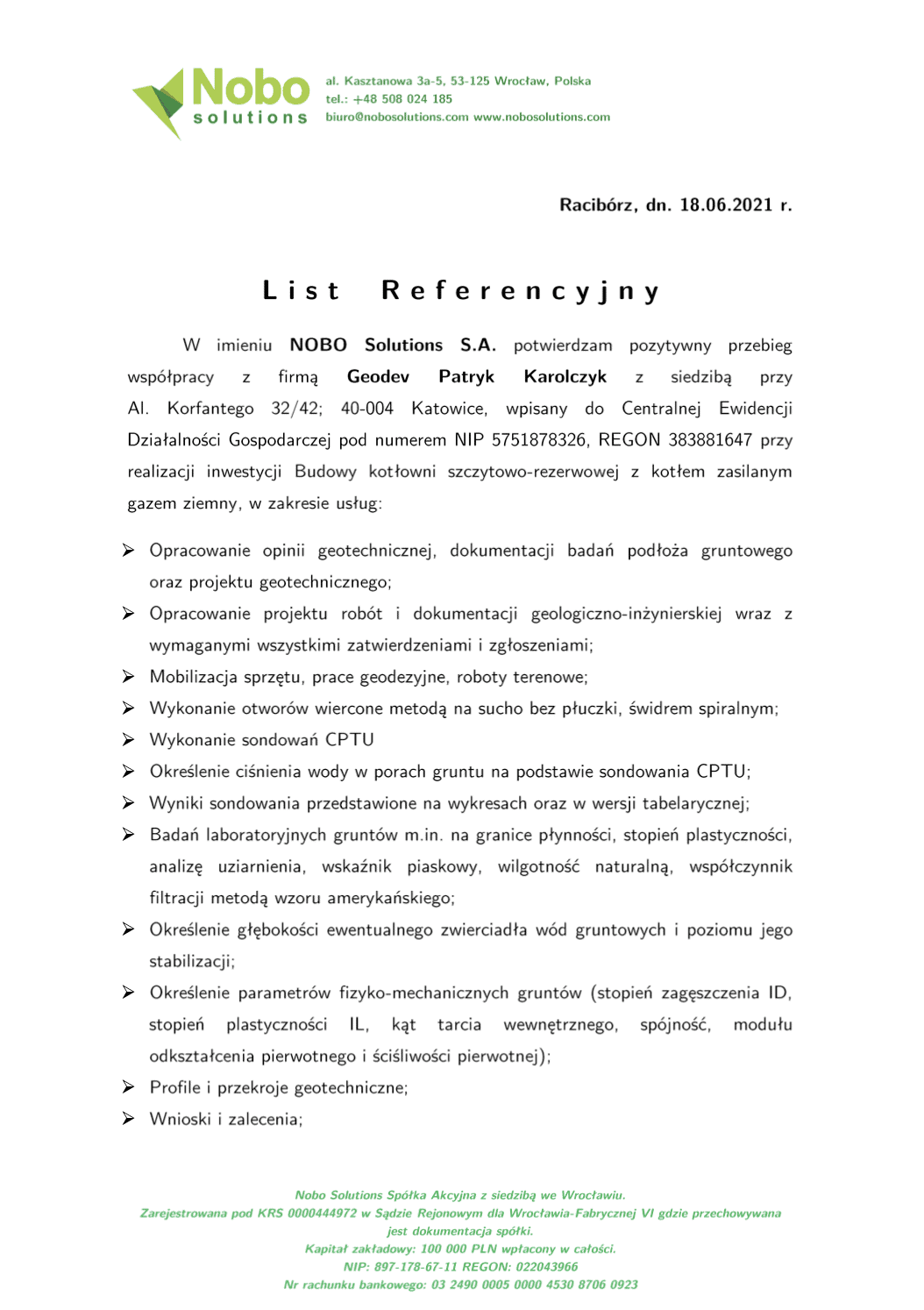 Referencje GEOdev